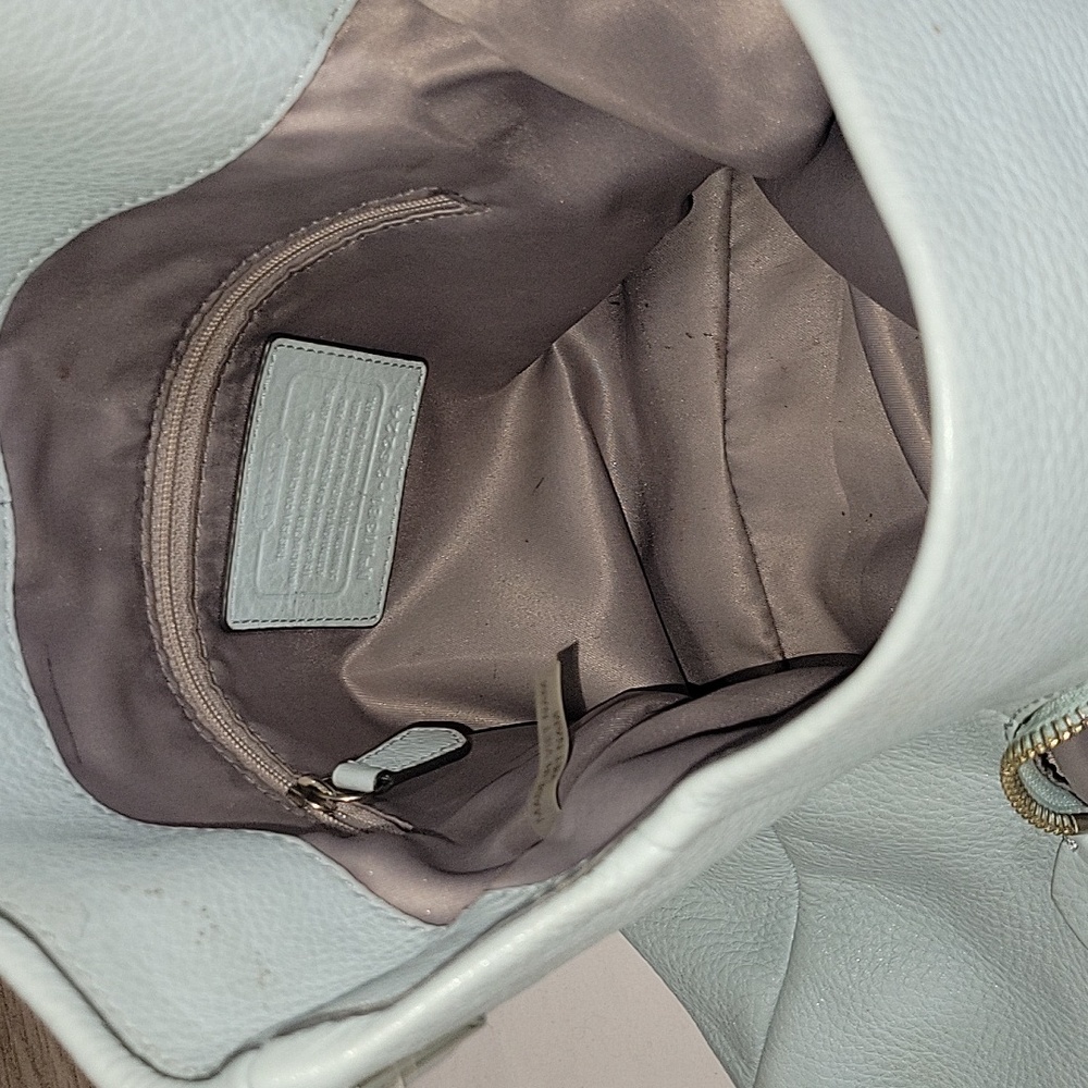 Coach Light Blue Shoulder Bag - Picture 13 of 15